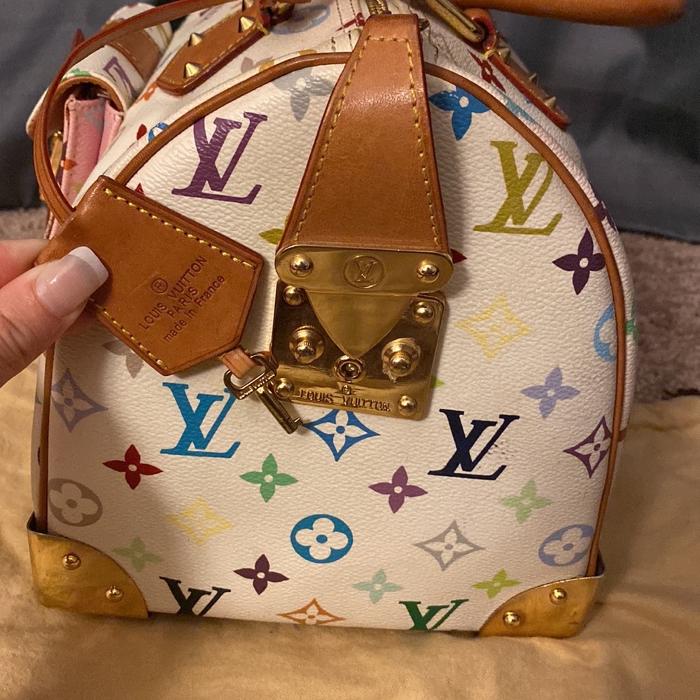 Louis Vuitton Speedy Monogram Multicolor 30 Dust Bag Key - Picture 7 of 16